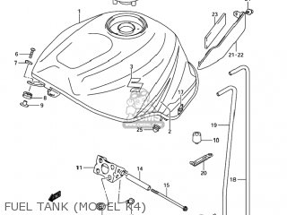FUEL TANK (MODEL K4) - GSXR750X 2004 (K4) USA (E03)