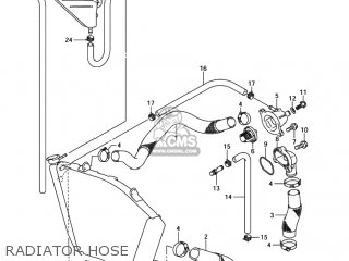 RADIATOR HOSE - GSXR750X 2004 (K4) USA (E03)