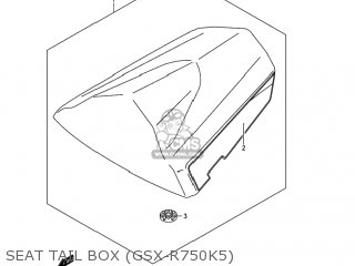 SEAT TAIL BOX (GSX-R750K5) - GSXR750X 2004 (K4) USA (E03)