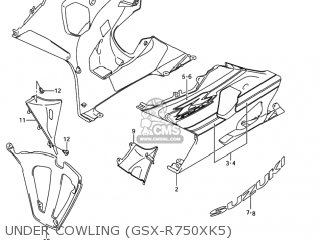 UNDER COWLING (GSX-R750XK5) - GSXR750X 2004 (K4) USA (E03)