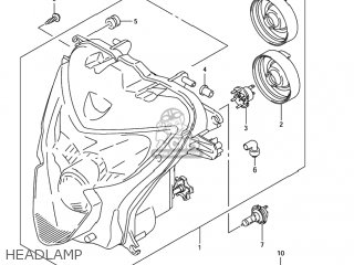 HEADLAMP - GSXR750X 2005 (K5) USA (E03)
