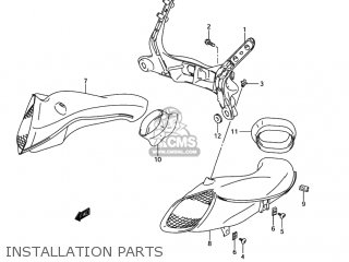 INSTALLATION PARTS - GSXR750X 2005 (K5) USA (E03)