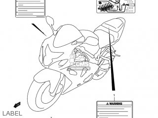 LABEL - GSXR750X 2005 (K5) USA (E03)