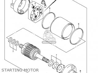 STARTING MOTOR - GSXR750X 2005 (K5) USA (E03)