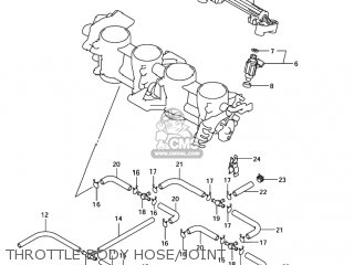 THROTTLE BODY HOSE/JOINT - GSXR750X 2005 (K5) USA (E03)
