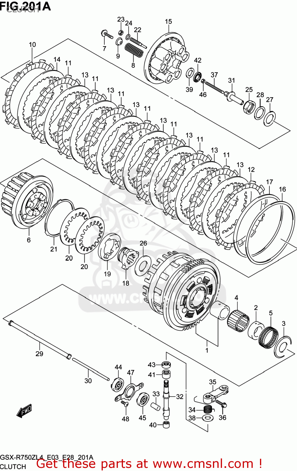 CLUTCH GSXR750Z 2014 (L4) USA (E03)