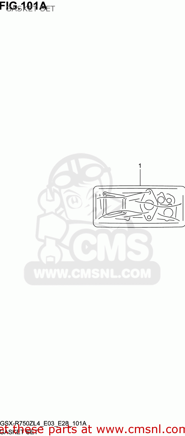 GASKET SET GSXR750Z 2014 (L4) USA (E03)