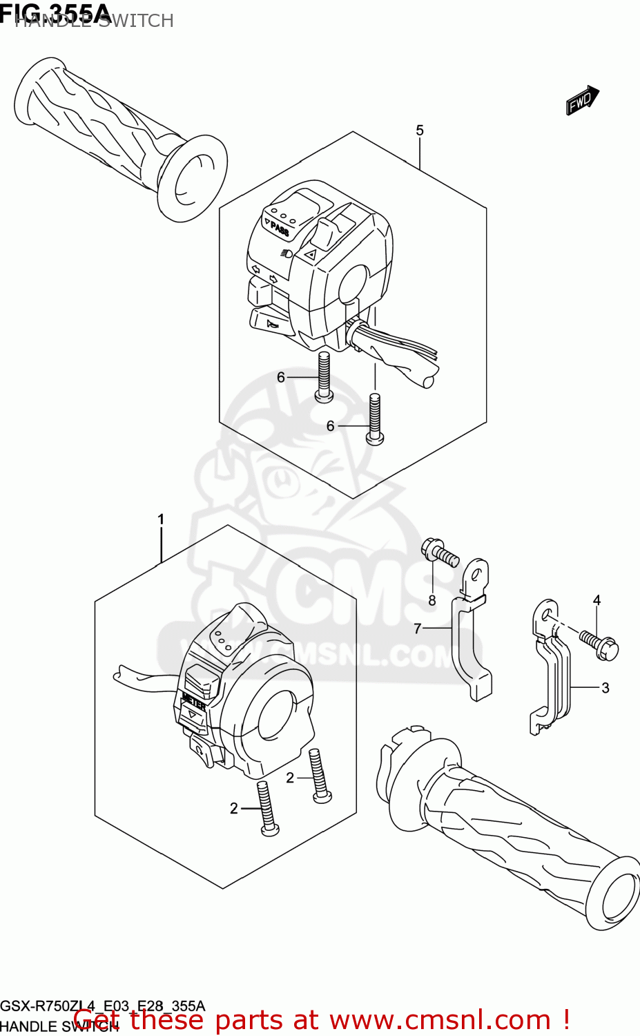 HANDLE SWITCH GSXR750Z 2014 (L4) USA (E03)
