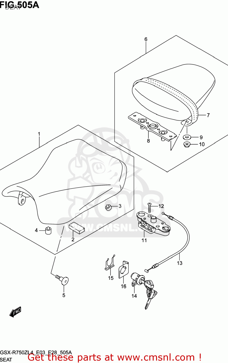 SEAT GSXR750Z 2014 (L4) USA (E03)