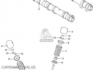 CAMSHAFT/VALVE - GSXR750Z 2014 (L4) USA (E03)