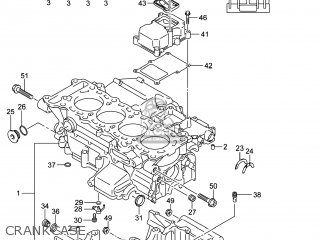 CRANKCASE - GSXR750Z 2014 (L4) USA (E03)