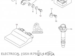 ELECTRICAL (GSX-R750ZL4 E28) - GSXR750Z 2014 (L4) USA (E03)