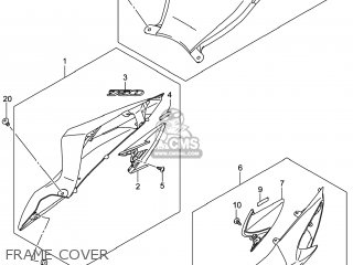 FRAME COVER - GSXR750Z 2014 (L4) USA (E03)
