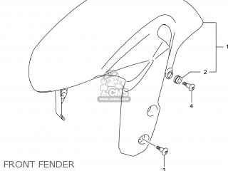 FRONT FENDER - GSXR750Z 2014 (L4) USA (E03)