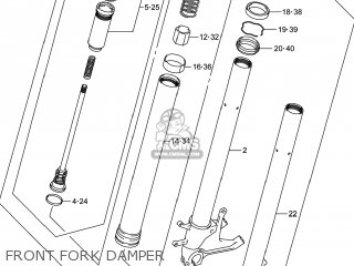 FRONT FORK DAMPER - GSXR750Z 2014 (L4) USA (E03)