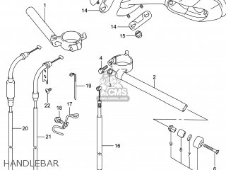 HANDLEBAR - GSXR750Z 2014 (L4) USA (E03)