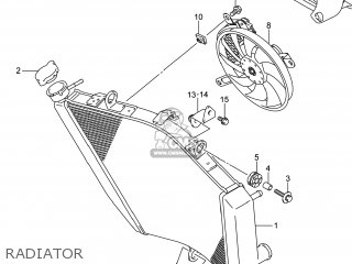 RADIATOR - GSXR750Z 2014 (L4) USA (E03)