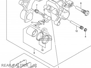 REAR CALIPER - GSXR750Z 2014 (L4) USA (E03)