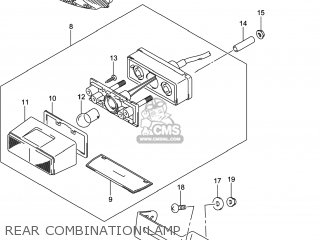 REAR COMBINATION LAMP - GSXR750Z 2014 (L4) USA (E03)