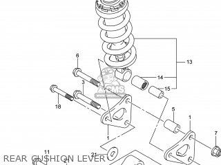 REAR CUSHION LEVER - GSXR750Z 2014 (L4) USA (E03)