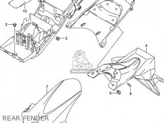 REAR FENDER - GSXR750Z 2014 (L4) USA (E03)