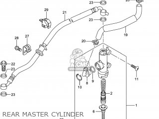 REAR MASTER CYLINDER - GSXR750Z 2014 (L4) USA (E03)