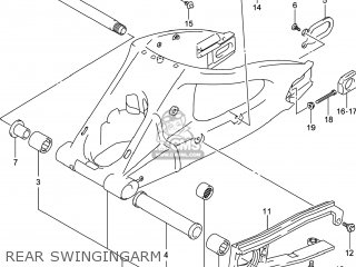 REAR SWINGINGARM - GSXR750Z 2014 (L4) USA (E03)
