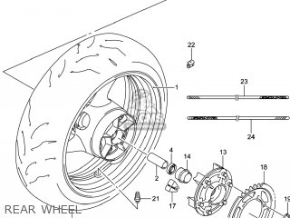 REAR WHEEL - GSXR750Z 2014 (L4) USA (E03)
