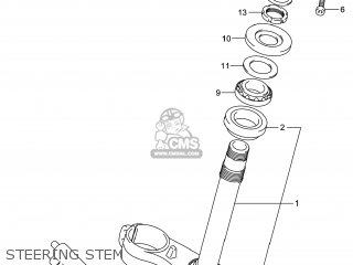 STEERING STEM - GSXR750Z 2014 (L4) USA (E03)