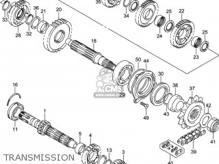 TRANSMISSION - GSXR750Z 2014 (L4) USA (E03)