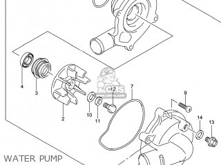WATER PUMP - GSXR750Z 2014 (L4) USA (E03)