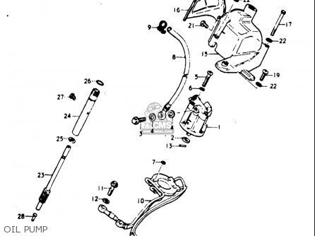 OIL PUMP - GT185 1973 1974 1975 1976 1977 (K) (L) (M) (A) (B) USA (E03)