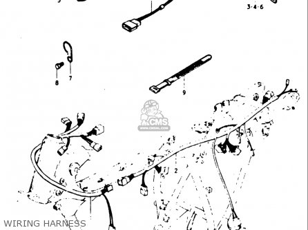 WIRING HARNESS - GT185 1973 1974 1975 1976 1977 (K) (L) (M) (A) (B) USA (E03)