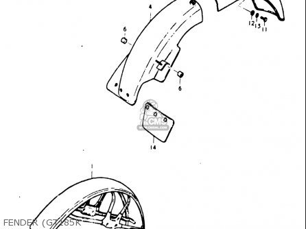 FENDER (GT185K - GT185 1973 1974 1975 1976 1977 (K) (L) (M) (A) (B) USA (E03)