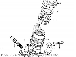 MASTER CYLINDER (ASCO) (GT185A - GT185 1973 1974 1975 1976 1977 (K) (L) (M) (A) (B) USA (E03)