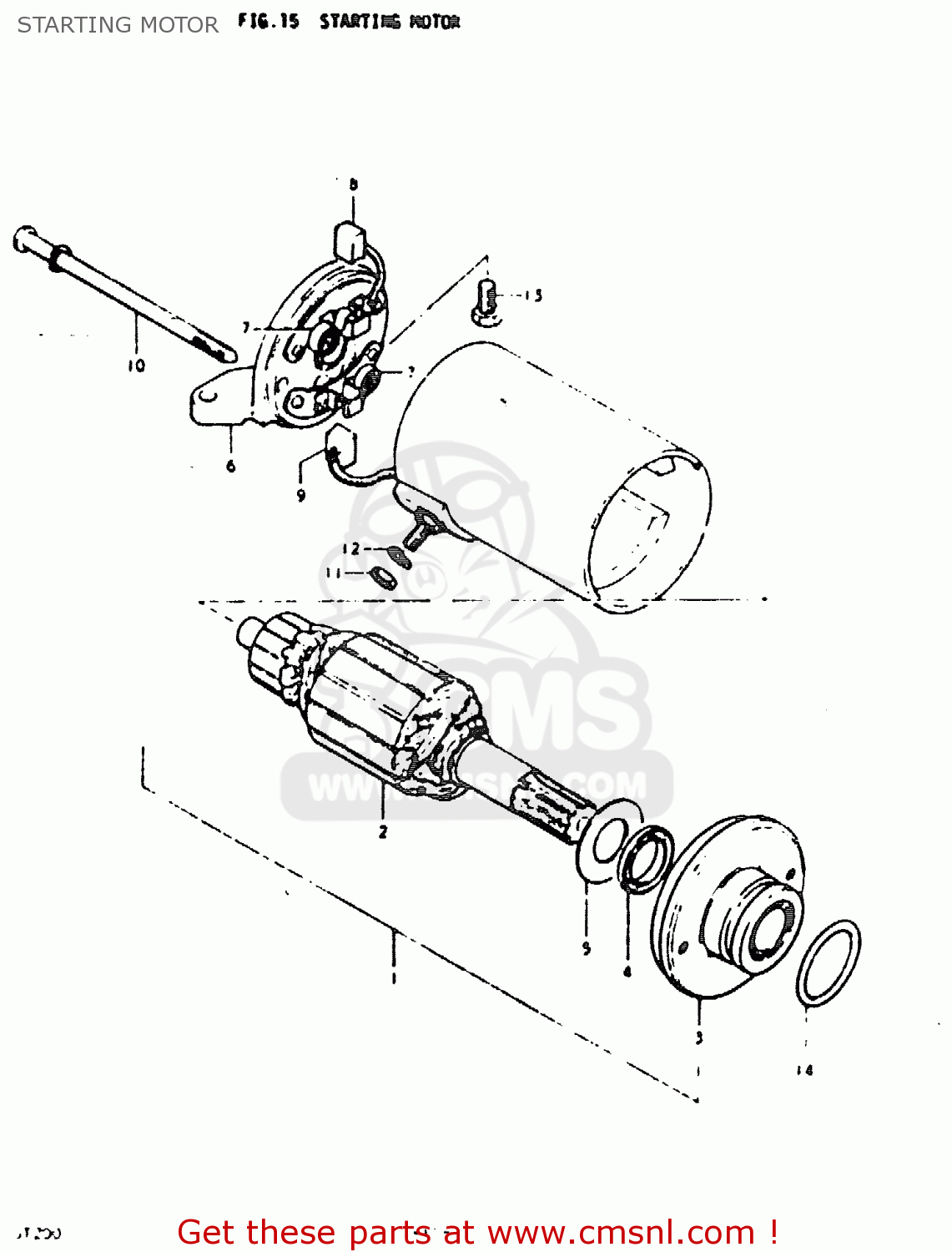 STARTING MOTOR GT200 1979 (N) GENERAL EXPORT (E01)
