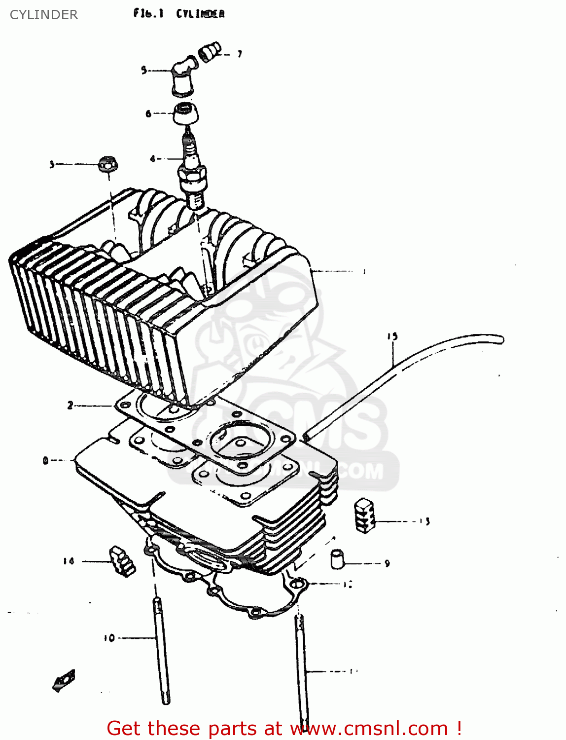 CYLINDER GT200 1979 (N) GENERAL EXPORT (E01)