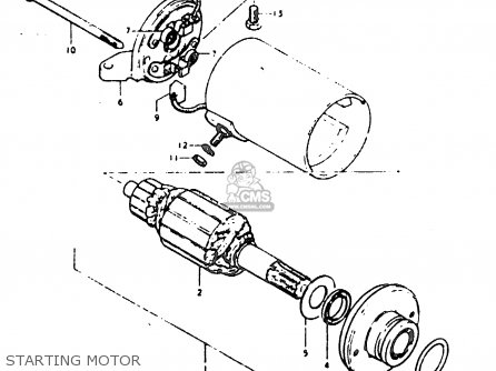 STARTING MOTOR - GT200 1979 (N) GENERAL EXPORT (E01)