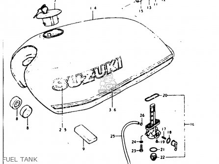 FUEL TANK - GT200 1979 (N) GENERAL EXPORT (E01)