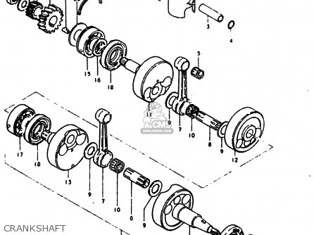 CRANKSHAFT - GT200 1979 (N) GENERAL EXPORT (E01)