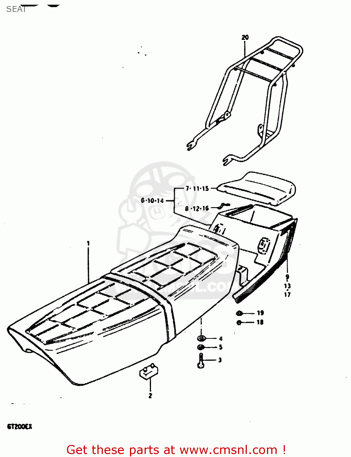 SEAT GT200 1981 (X) (E01 E02 E06 E07 E09 E13 E21 E22 E24)