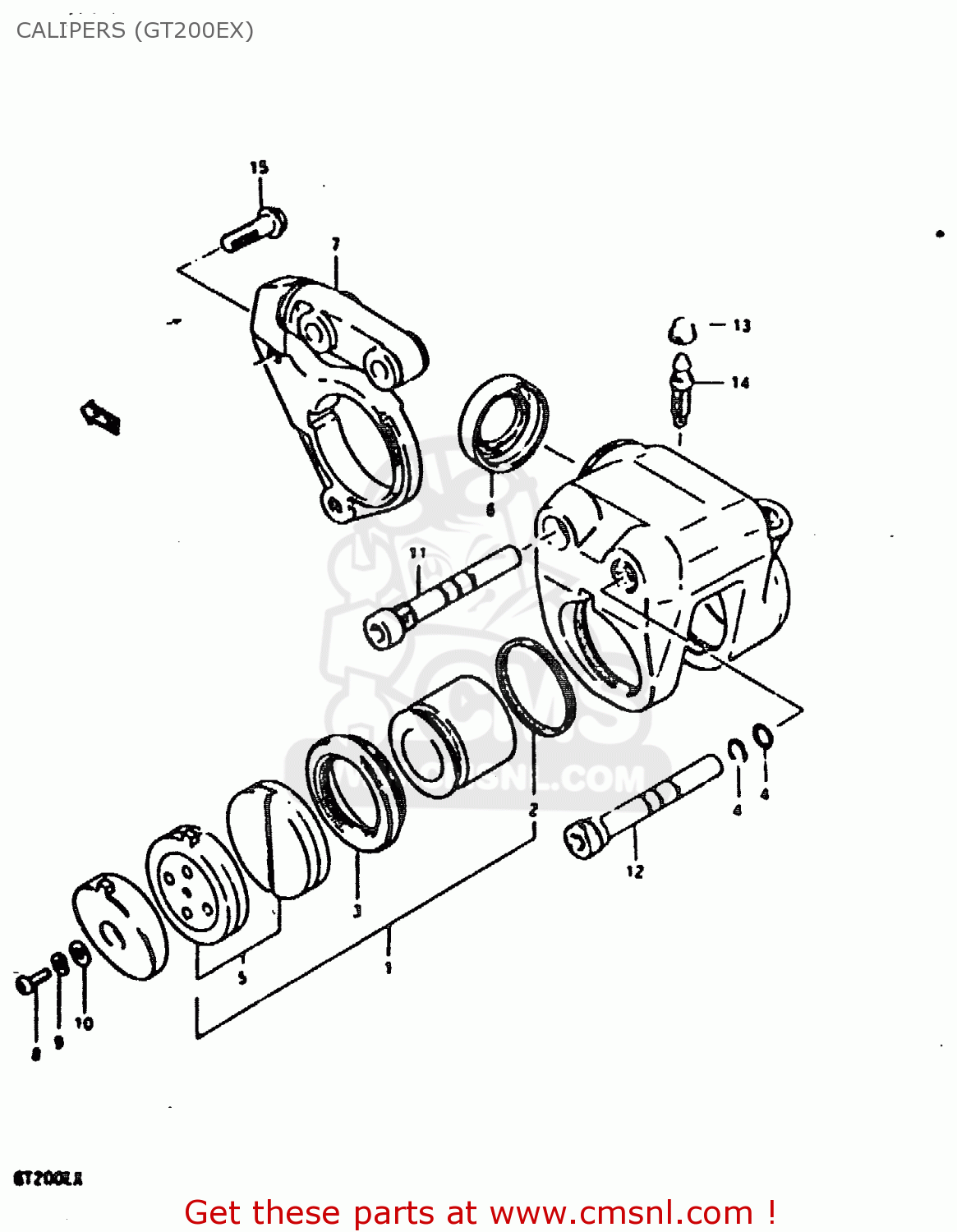 CALIPERS (GT200EX) GT200 1981 (X) (E01 E02 E06 E07 E09 E13 E21 E22 E24)