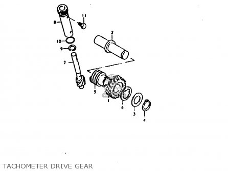 TACHOMETER DRIVE GEAR - GT200 1981 (X) (E01 E02 E06 E07 E09 E13 E21 E22 E24)