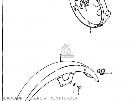 HEADLAMP HOUSING - FRONT FENDER - GT200 1981 (X) (E01 E02 E06 E07 E09 E13 E21 E22 E24)