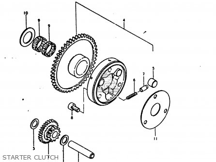 STARTER CLUTCH - GT200 1981 (X) (E01 E02 E06 E07 E09 E13 E21 E22 E24)