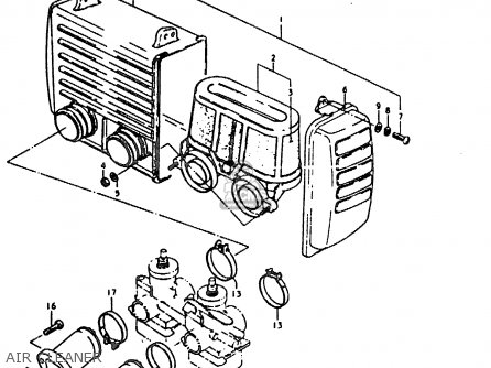 AIR CLEANER - GT200 1981 (X) (E01 E02 E06 E07 E09 E13 E21 E22 E24)