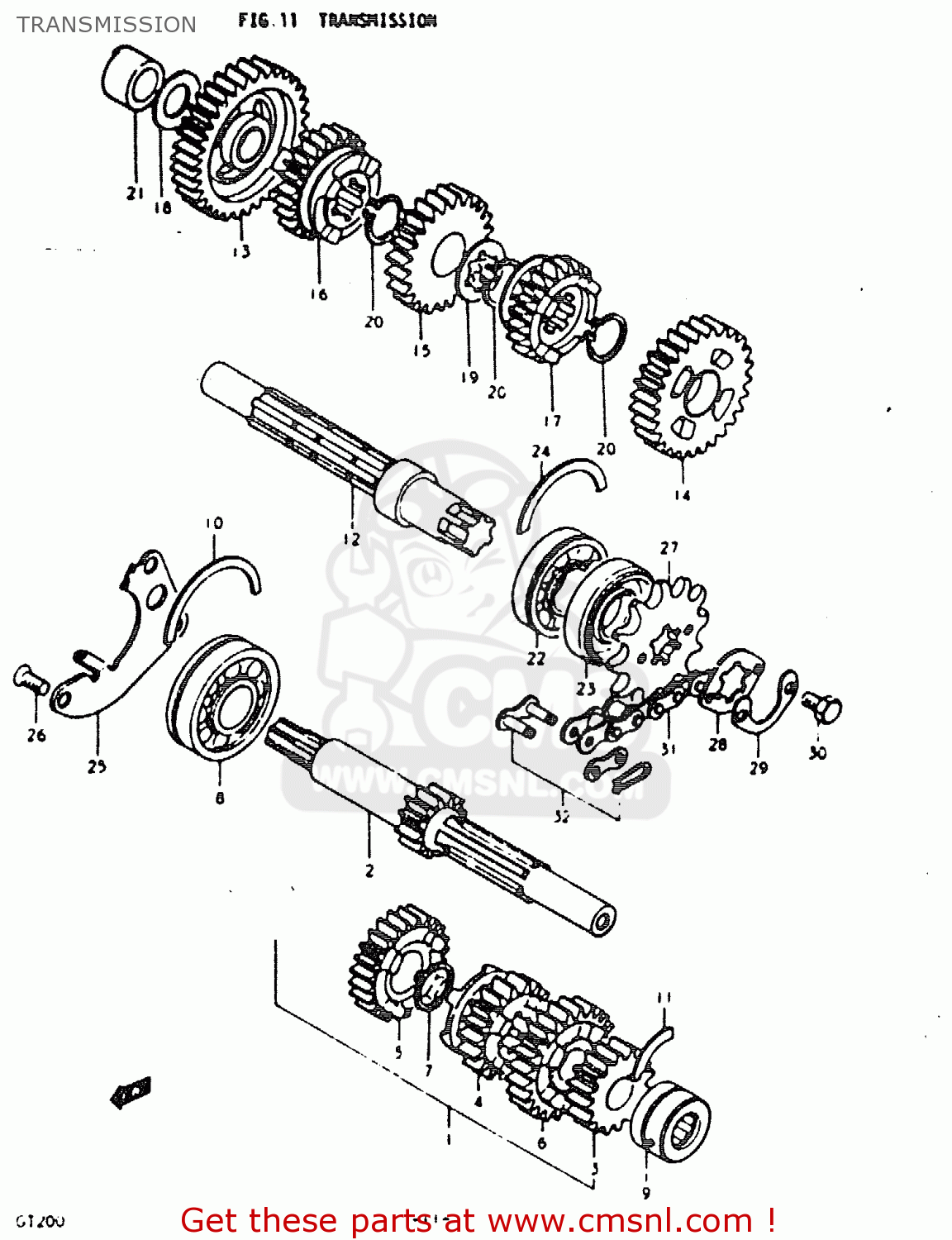 TRANSMISSION GT200E 1979 (N) GENERAL EXPORT (E01)