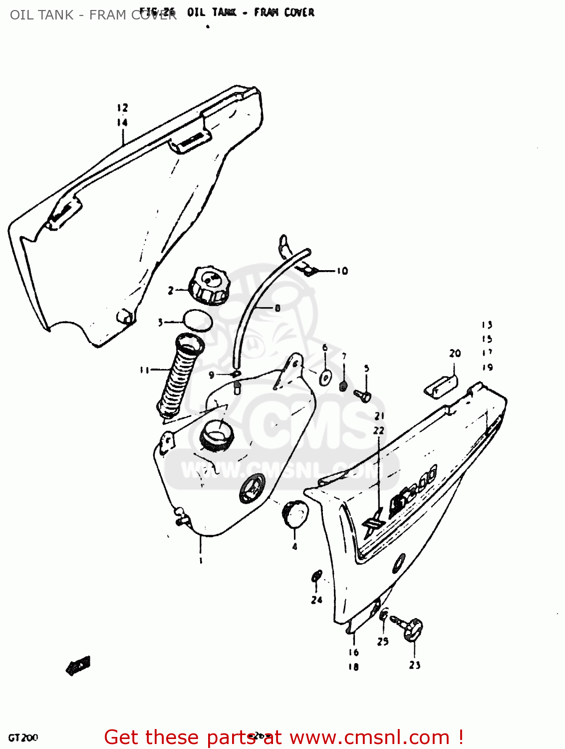 OIL TANK - FRAM COVER GT200E 1979 (N) GENERAL EXPORT (E01)