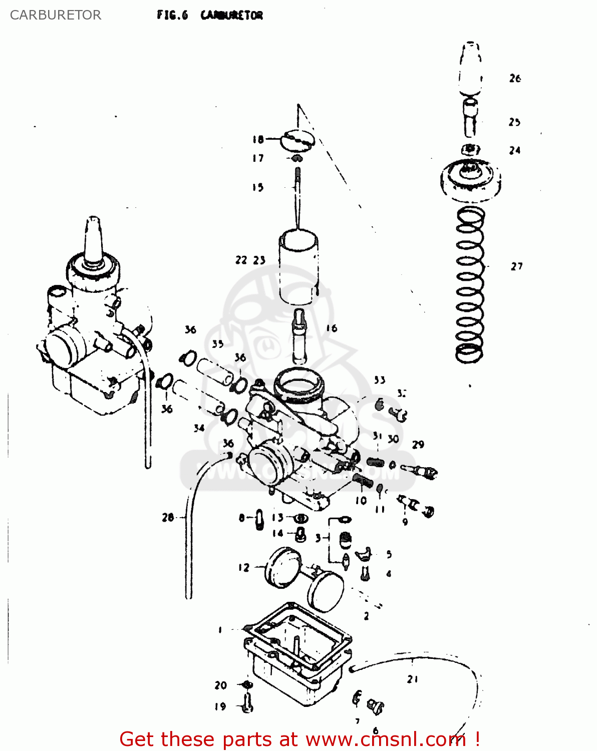 CARBURETOR GT200E 1979 (N) GENERAL EXPORT (E01)