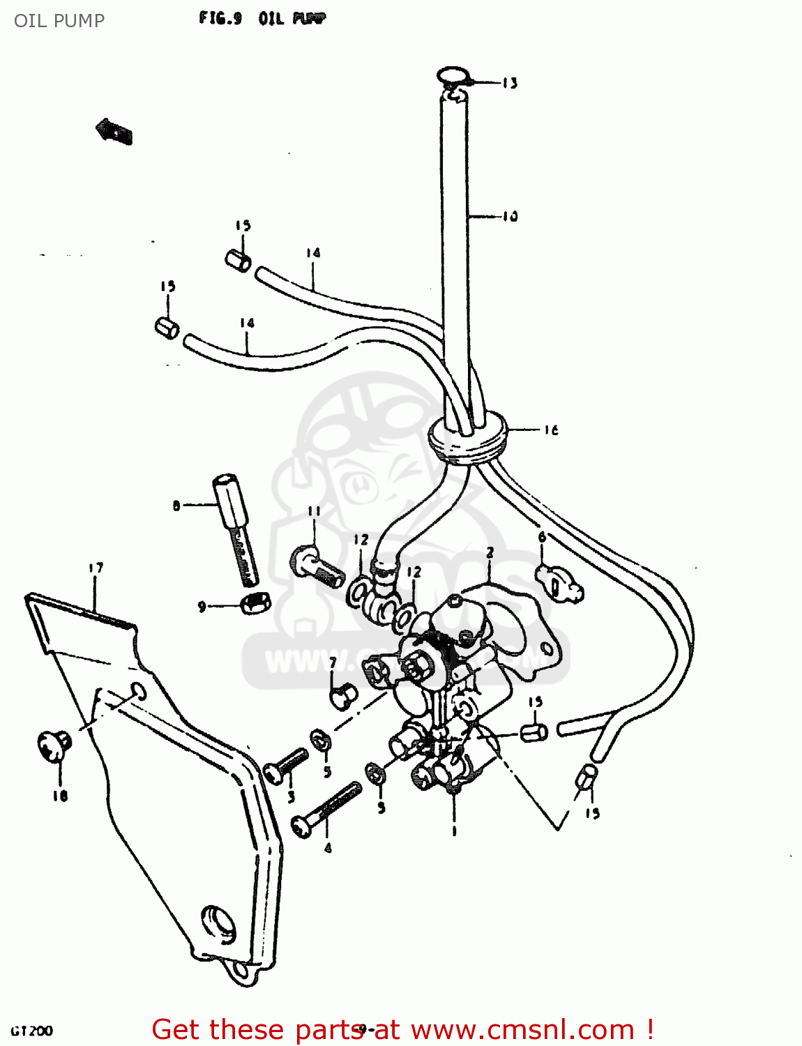 OIL PUMP GT200E 1979 (N) GENERAL EXPORT (E01)